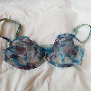 Sheer blue bra